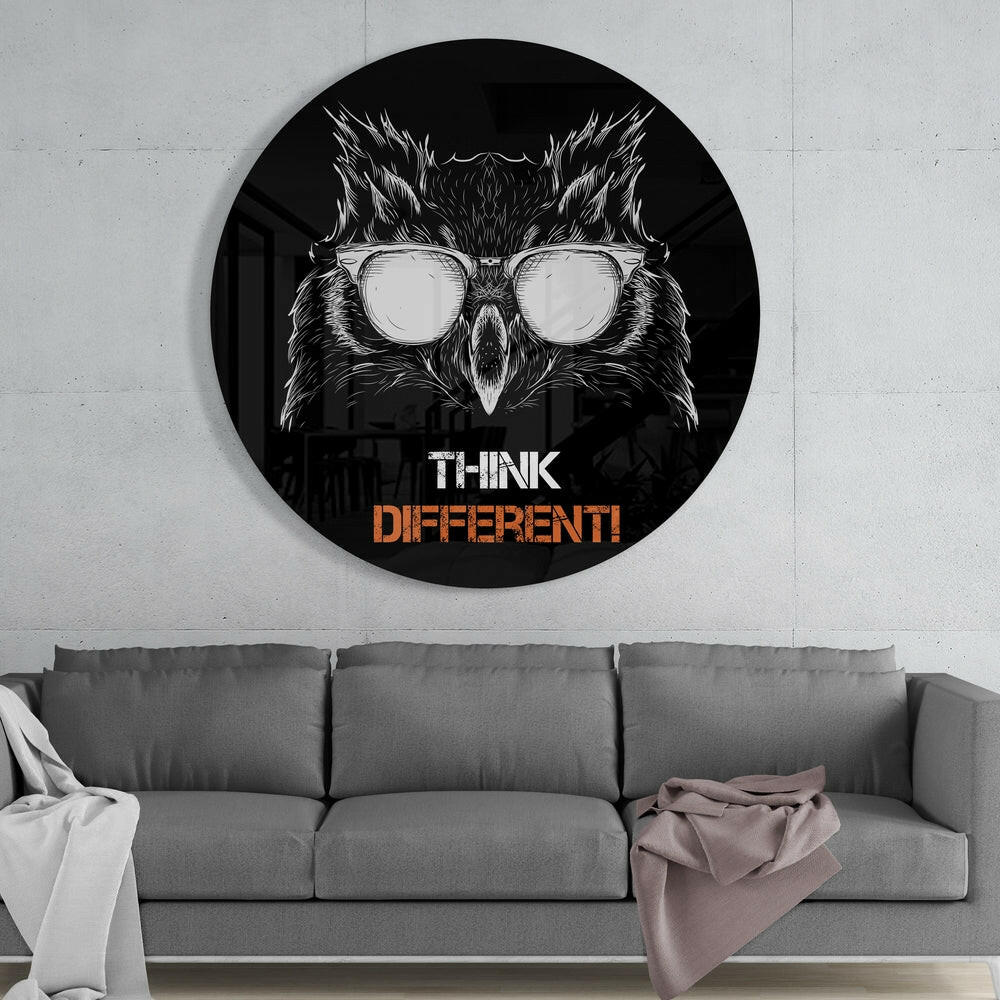 Owl Glass Wall Art.