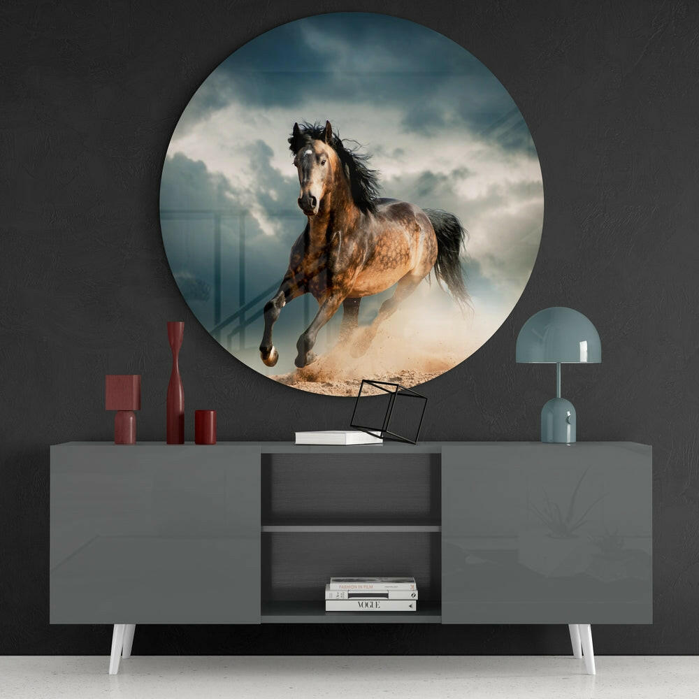Horse Glass Wall Art.