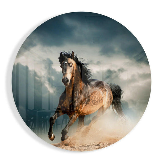 Horse Glass Wall Art.