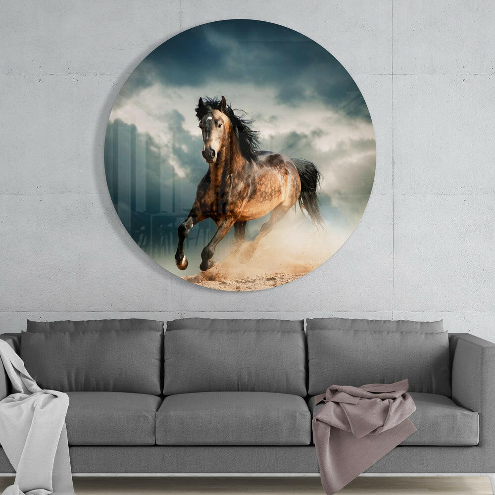 Horse Glass Wall Art.