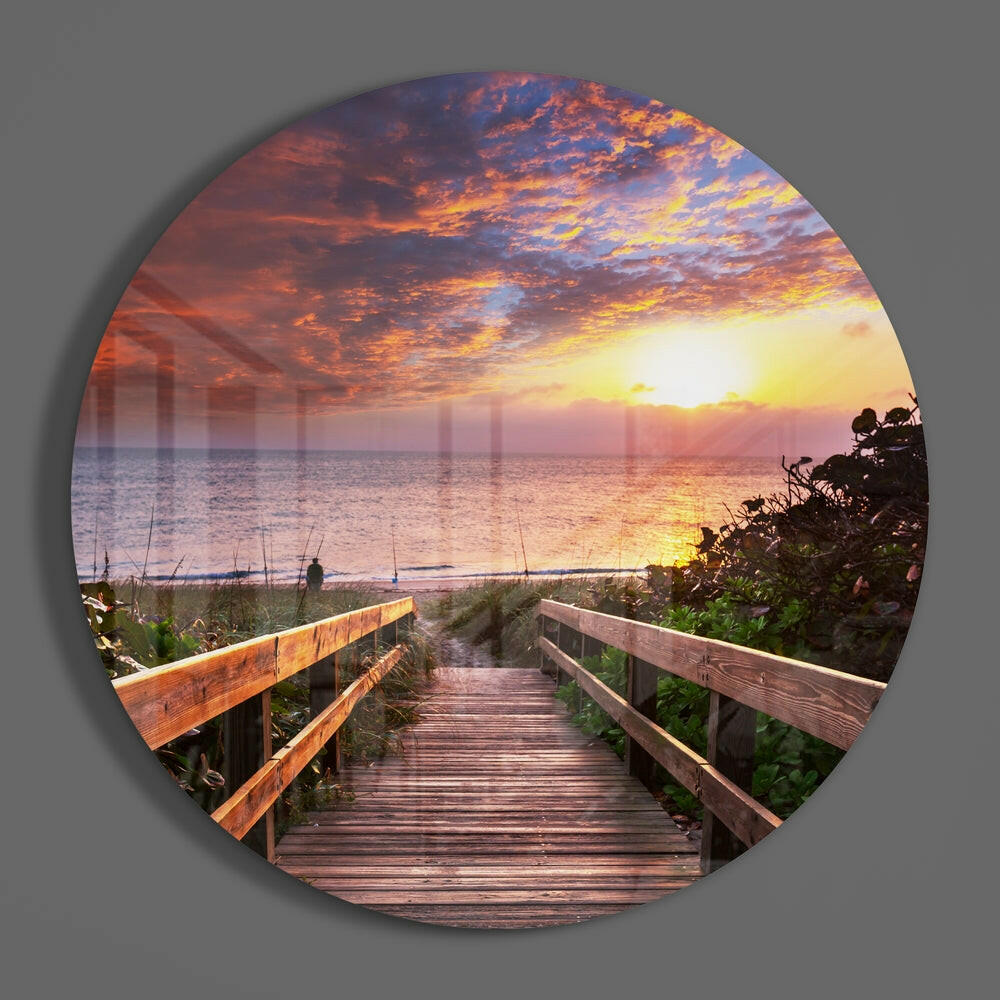 Sunset Glass Wall Art.