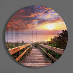 Sunset Glass Wall Art.