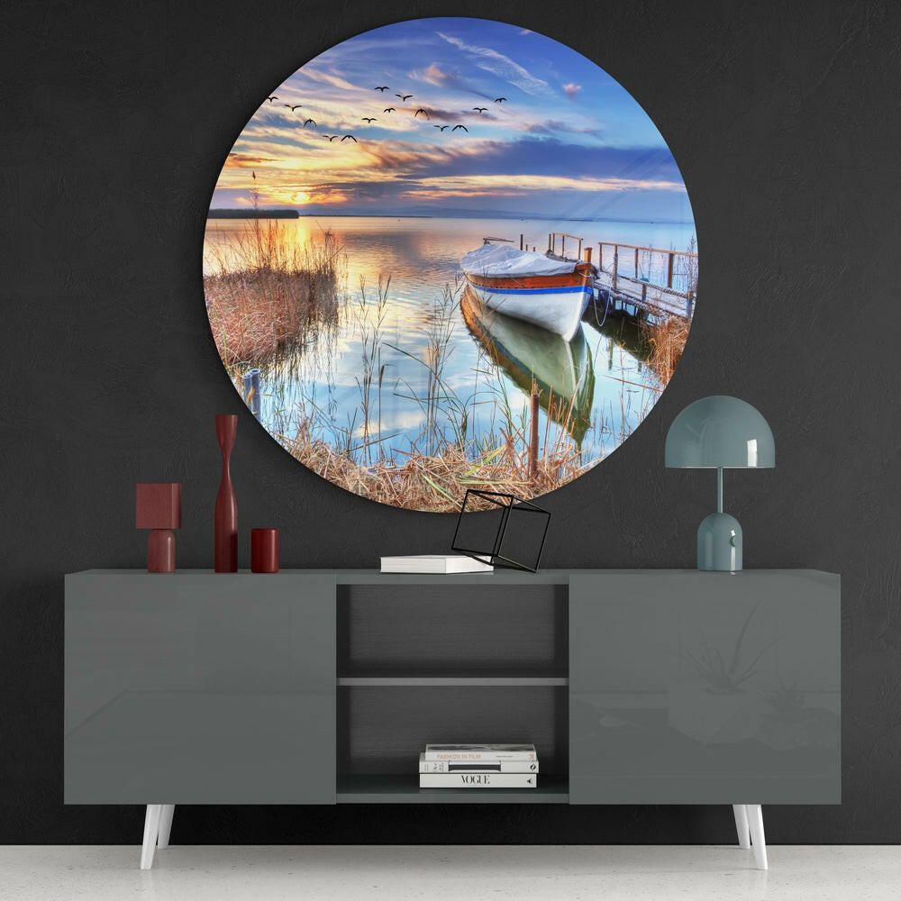 Kayak Glass Wall Art.
