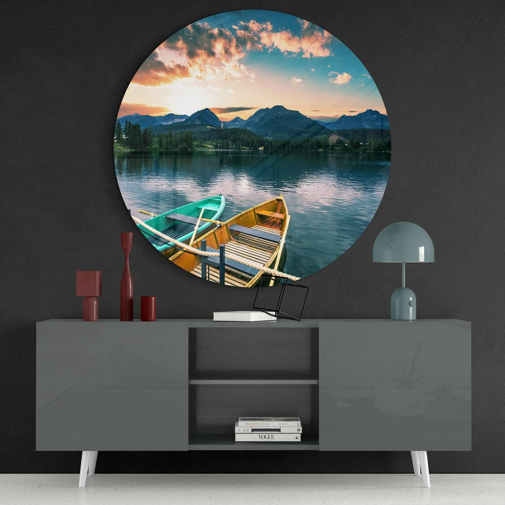 Kayak Glass Wall Art.