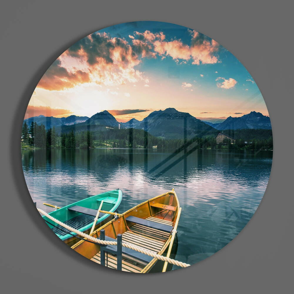 Kayak Glass Wall Art.