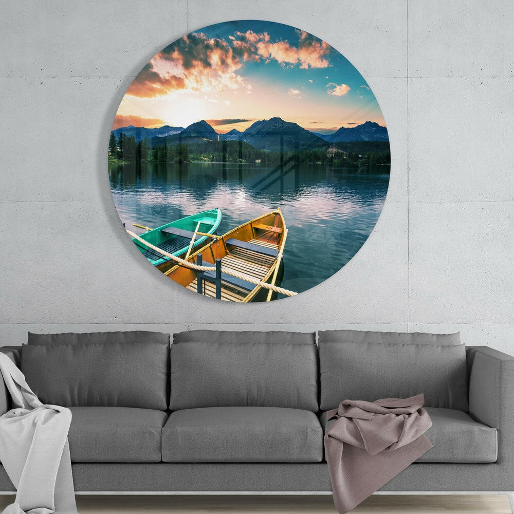 Kayak Glass Wall Art.