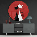 Cats Glass Wall Art.
