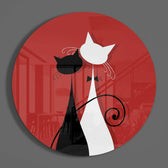 Cats Glass Wall Art.