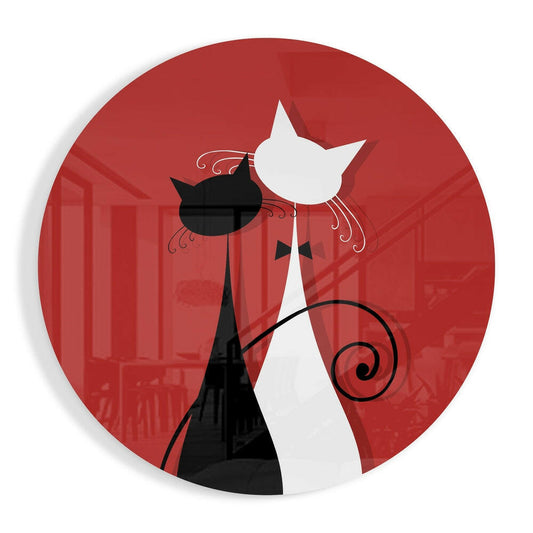 Cats Glass Wall Art.