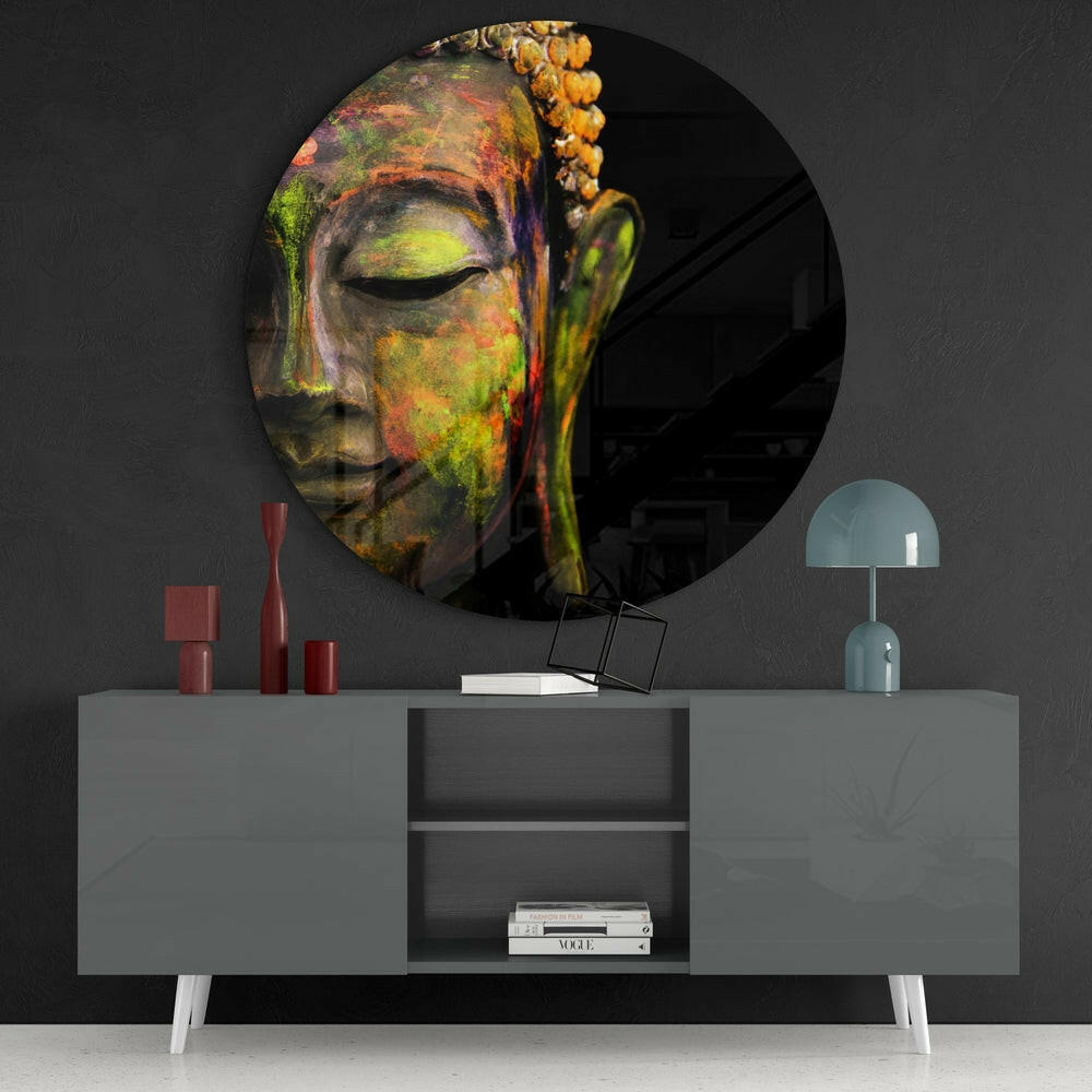 Buddha Glass Wall Art.