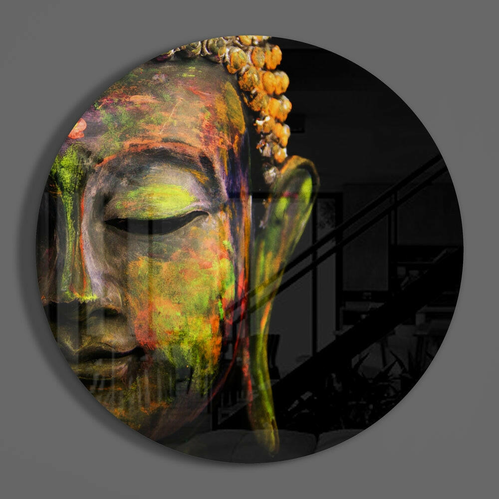 Buddha Glass Wall Art.
