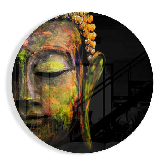 Buddha Glass Wall Art.