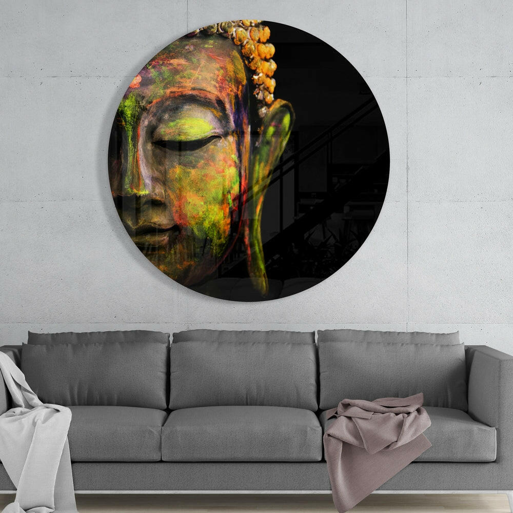 Buddha Glass Wall Art.