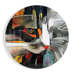 Cat Glass Wall Art.