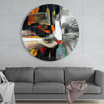 Cat Glass Wall Art.
