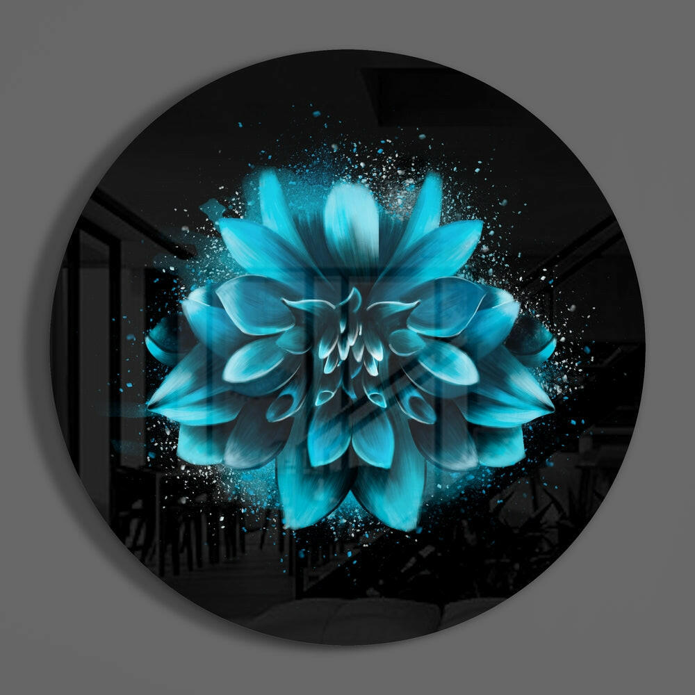 Flower Glass Wall Art.