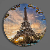 Eiffel Tower Glass Wall Art.
