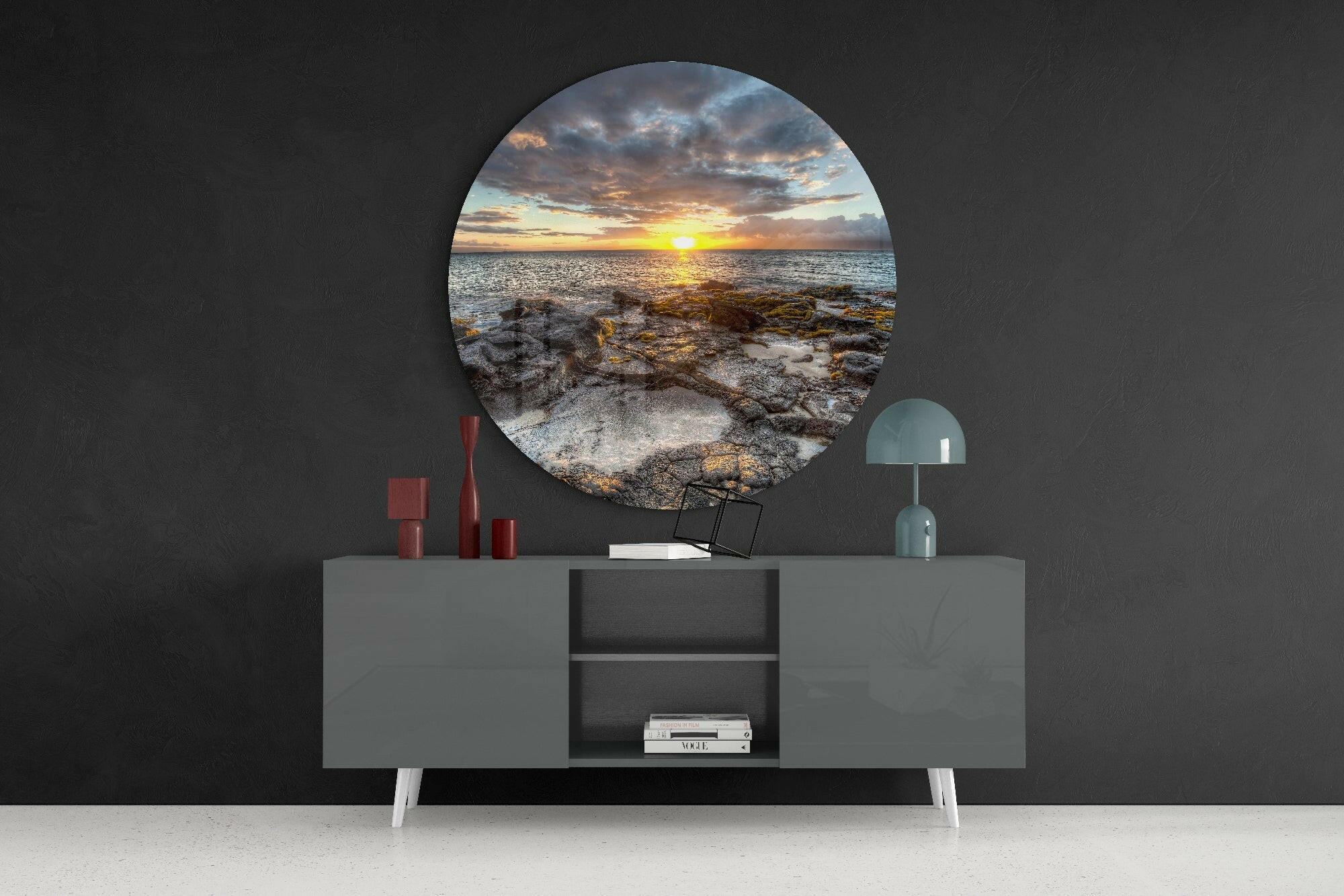 Sunrise Glass Wall Art.