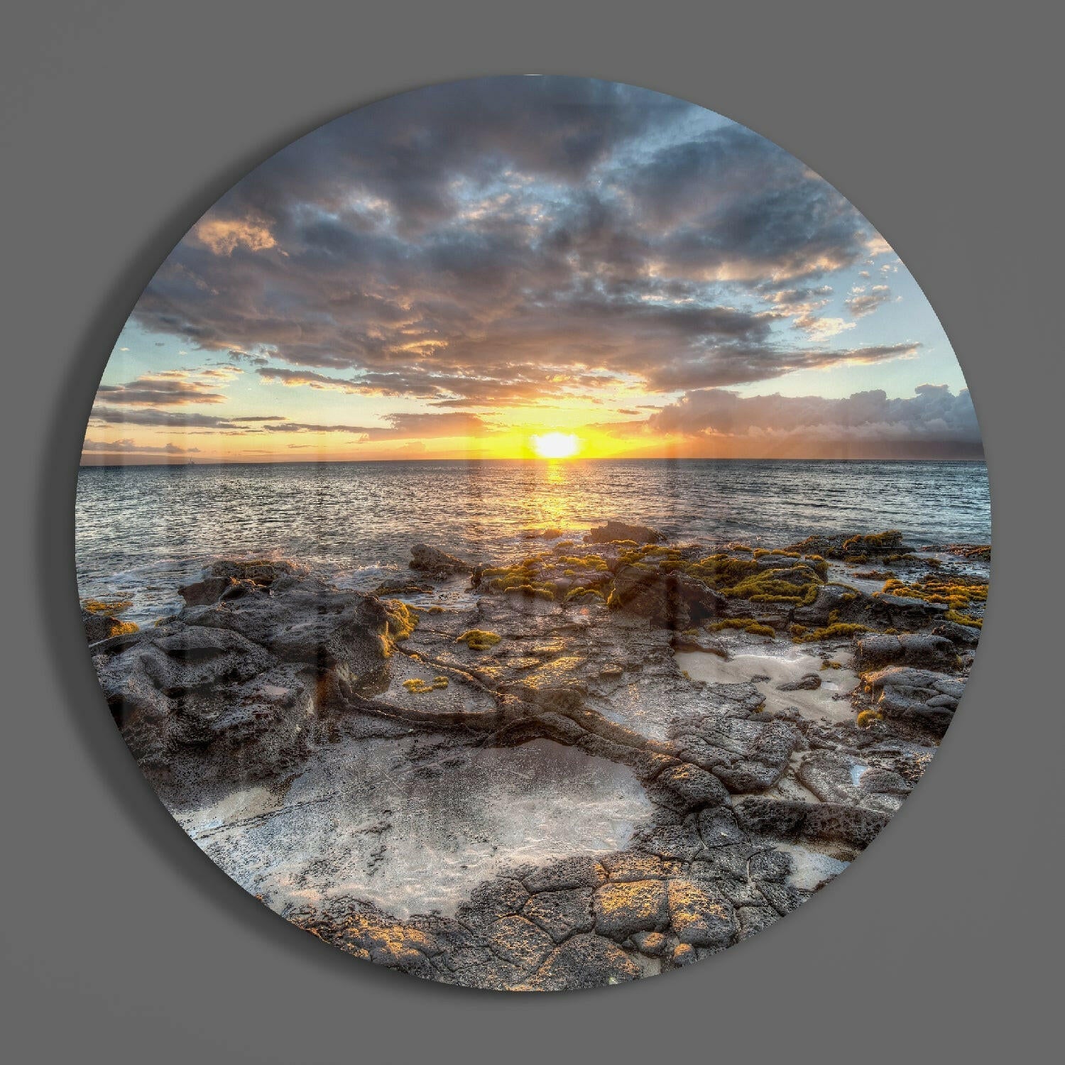 Sunrise Glass Wall Art.