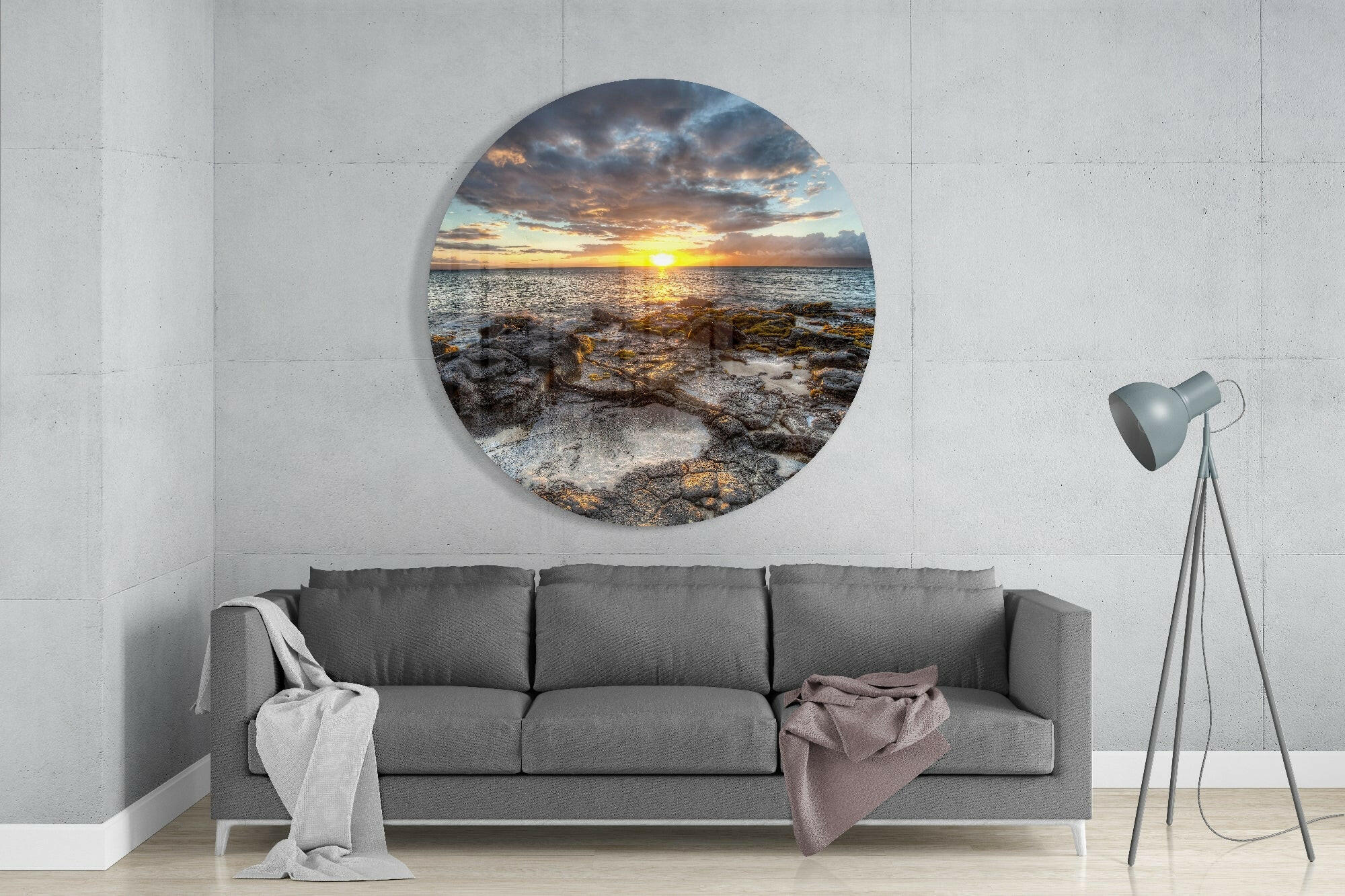 Sunrise Glass Wall Art.