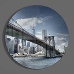 Brooklyn Bridge Glass Wall Art.