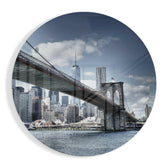 Brooklyn Bridge Glass Wall Art.