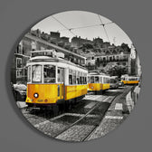 Tram Glass Wall Art.