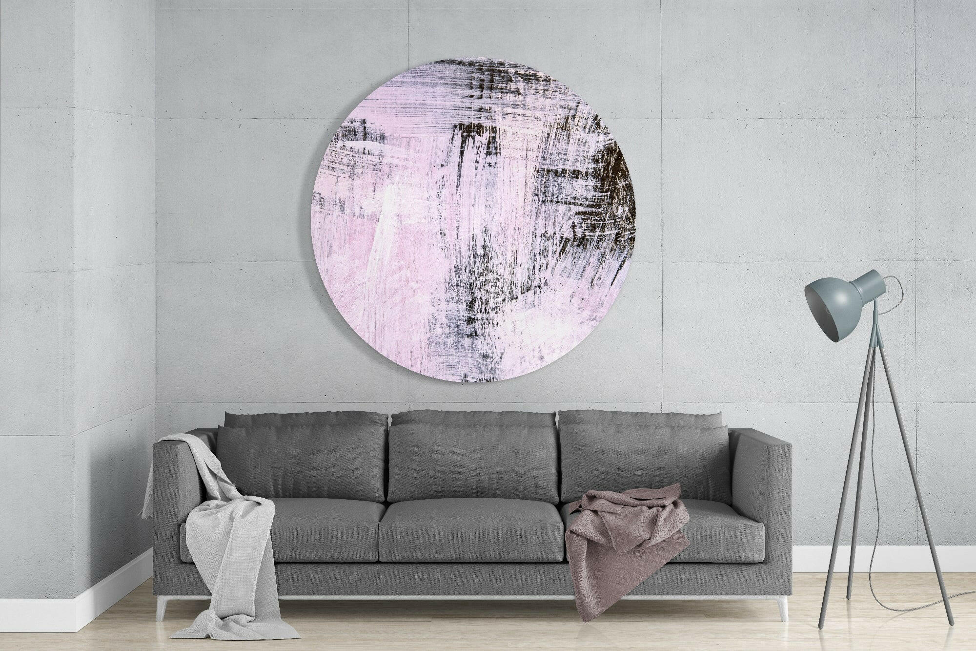 Abstract Glass Wall Art.