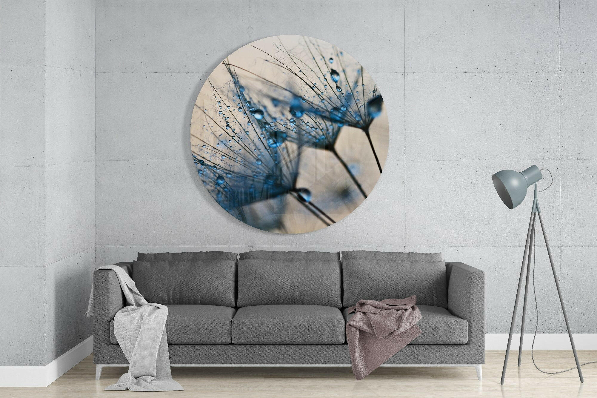 Dandelion Glass Wall Art.