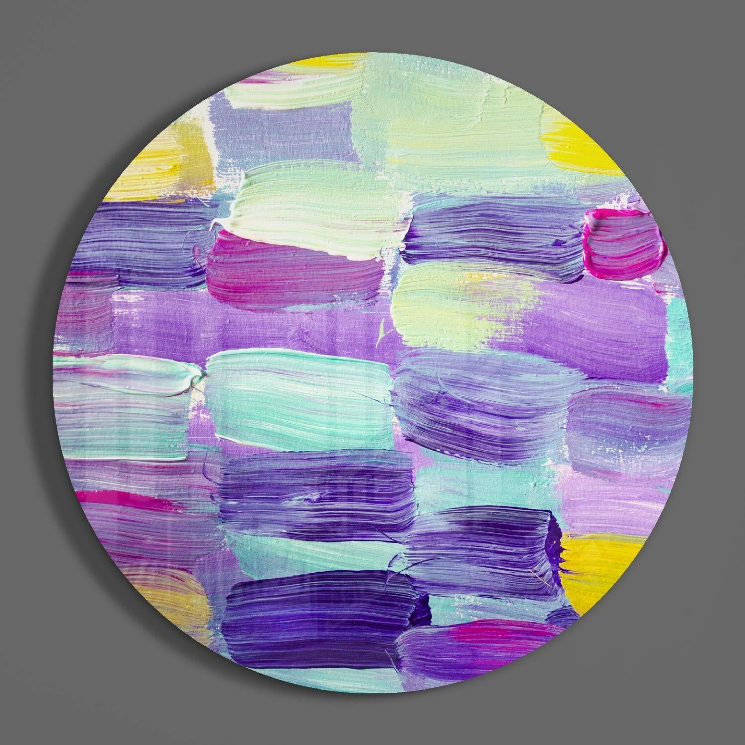 Abstract Glass Wall Art.