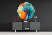 Abstract Glass Wall Art.