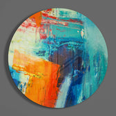 Abstract Glass Wall Art.