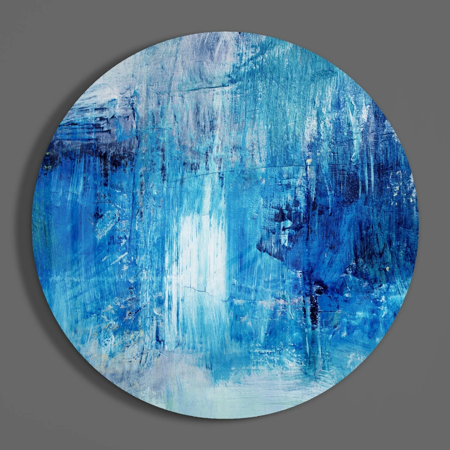 Abstract Glass Wall Art.