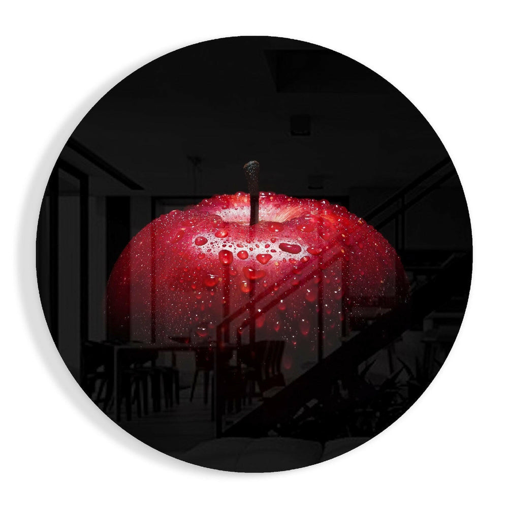 Apple Glass Wall Art.
