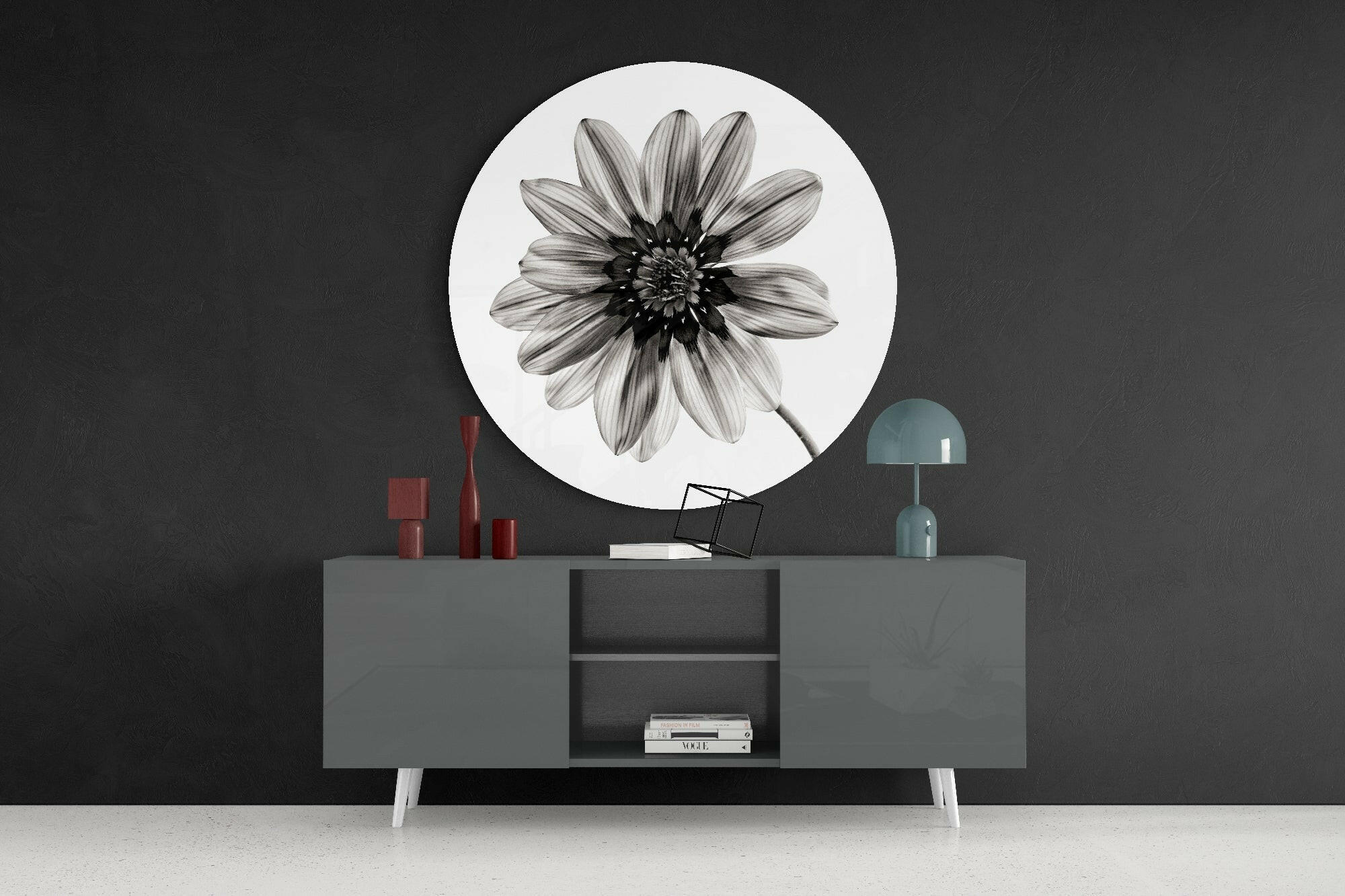 Flower Glass Wall Art.