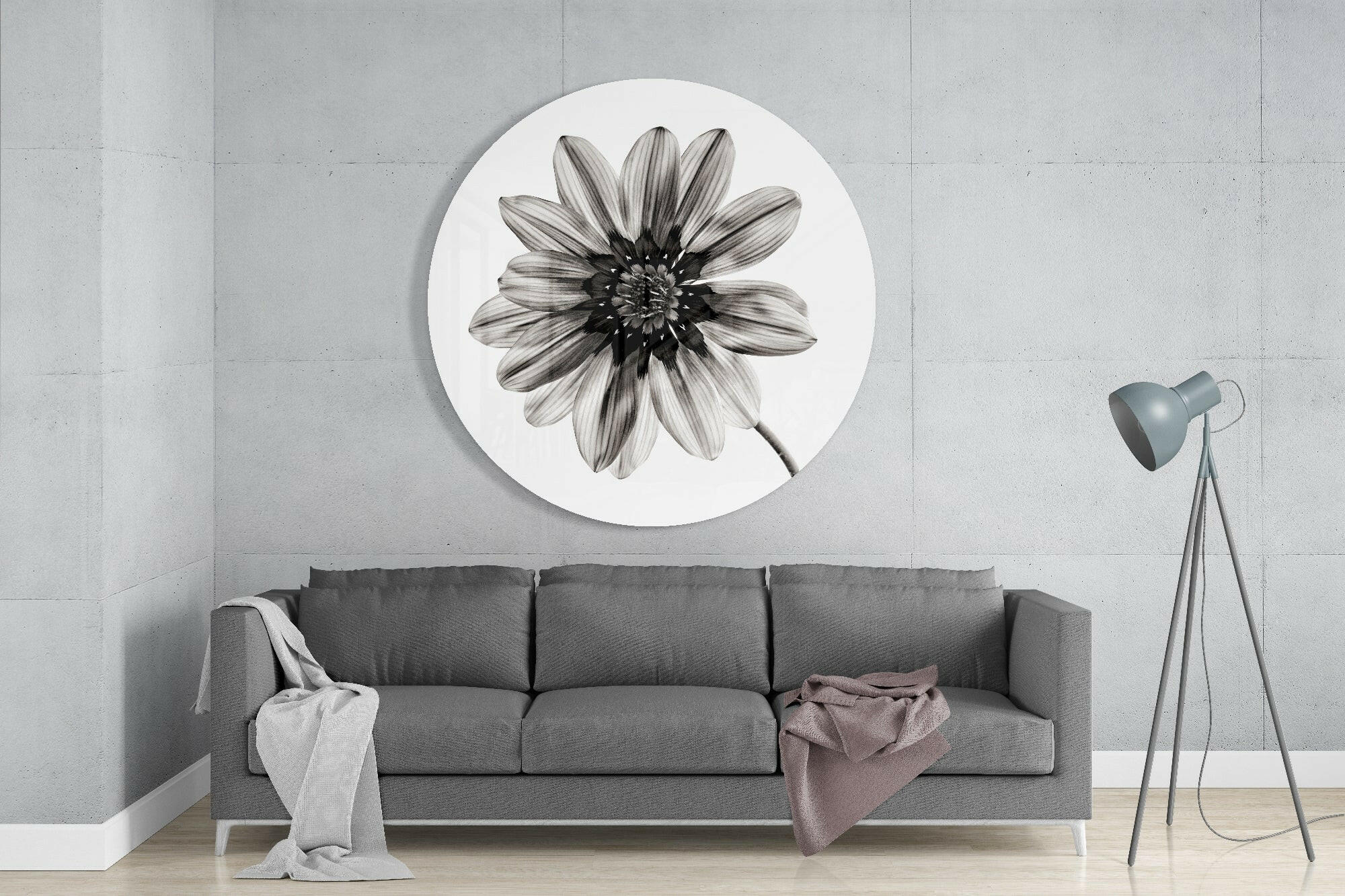 Flower Glass Wall Art.