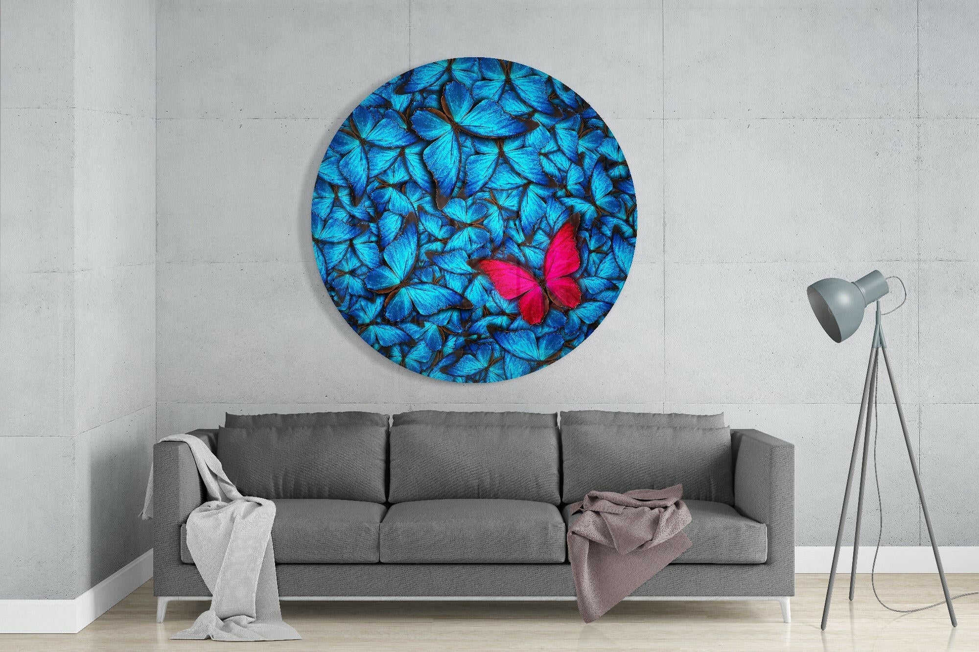 Butterfly's Dream Glass Wall Art.
