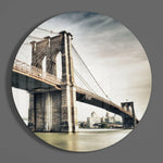 Brooklyn Bridge Glass Wall Art.