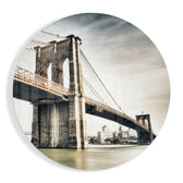 Brooklyn Bridge Glass Wall Art.