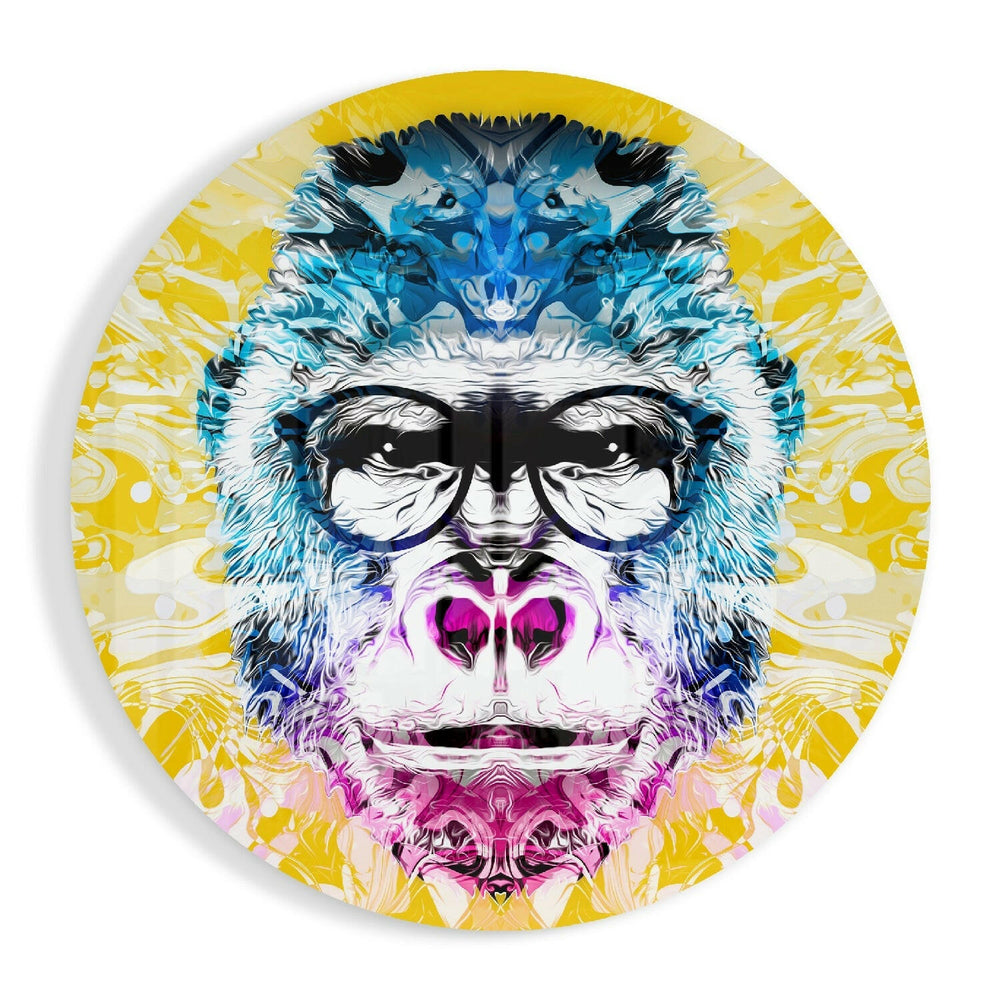 Philosopher Gorilla Glass Wall Art.
