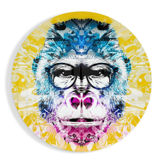 Philosopher Gorilla Glass Wall Art.