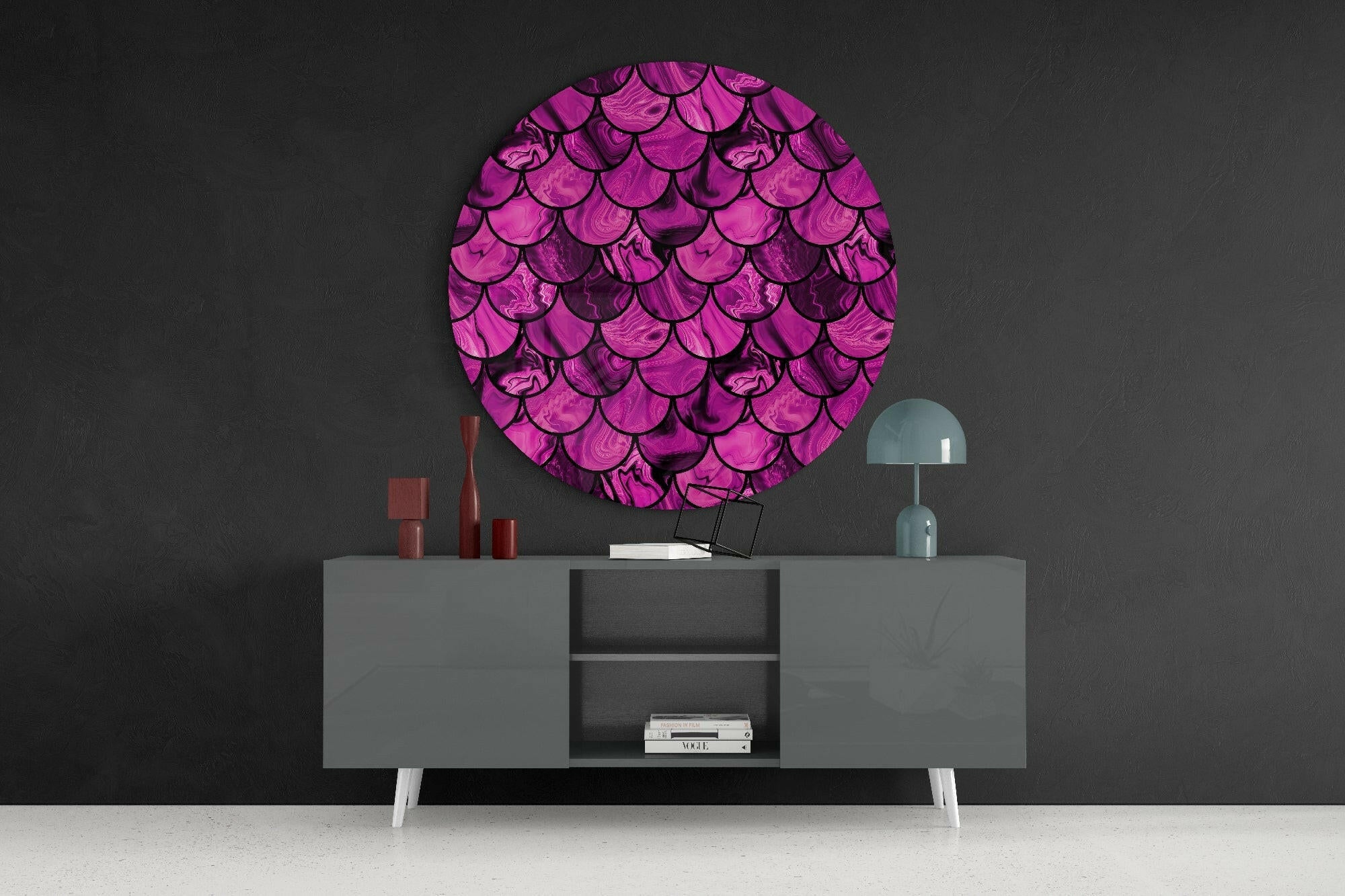 Stamp Glass Wall Art.