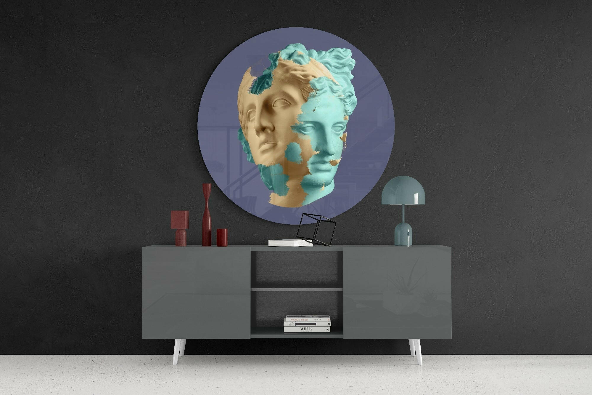 Split Glass Wall Art.