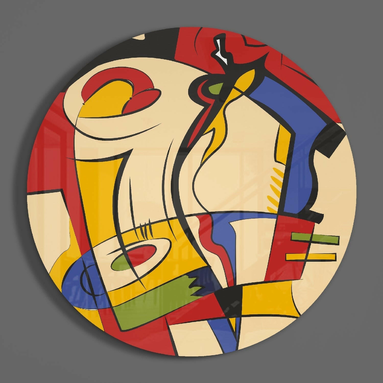 Spirit of Lines Glass Wall Art.