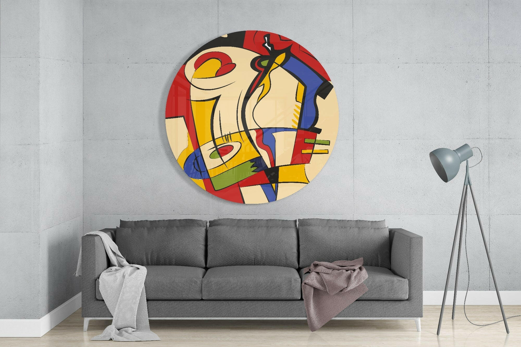 Spirit of Lines Glass Wall Art.