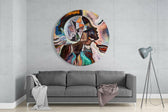 Meditation Glass Wall Art.