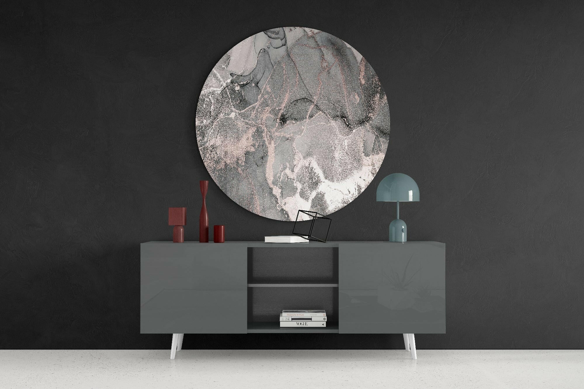 Abstract Flow Glass Wall Art.