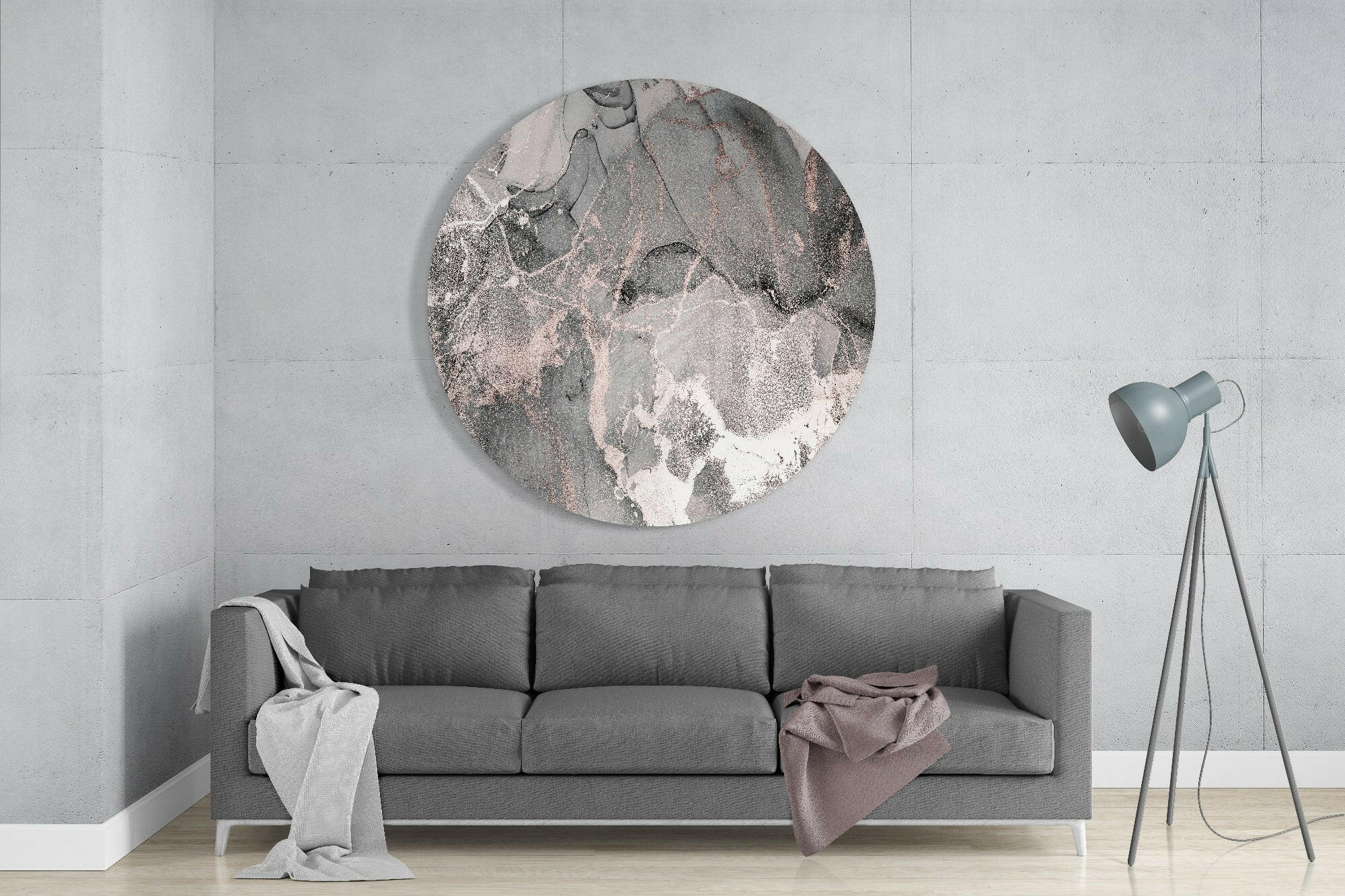 Abstract Flow Glass Wall Art.