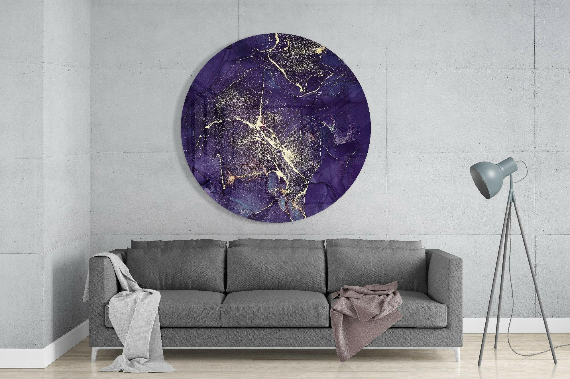 Abstract Flow Glass Wall Art.