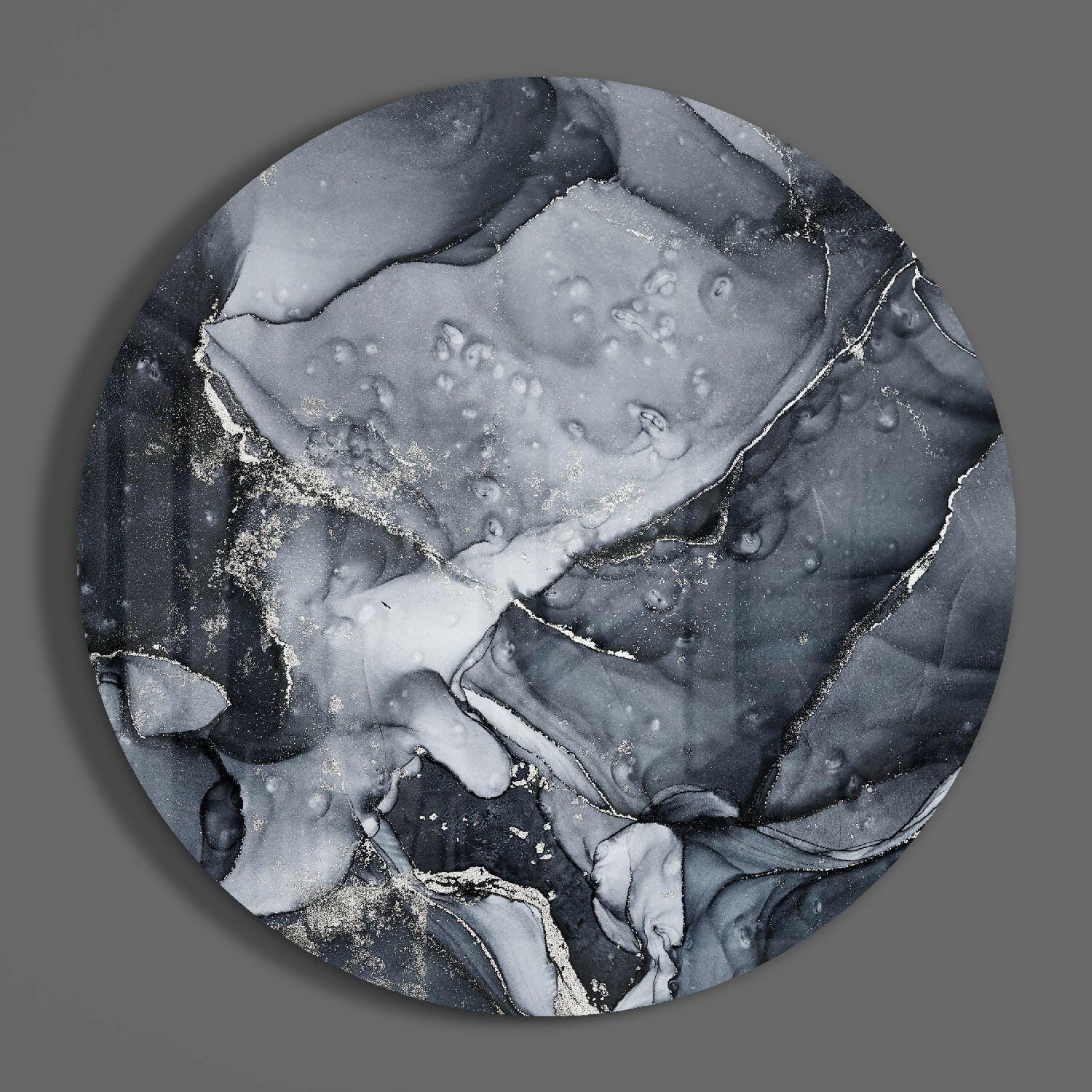 Abstract Flow Glass Wall Art.